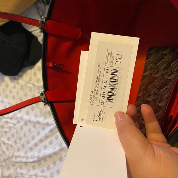 Christian Louboutin Cabata large Tote Bag with pouch - Picture 9 of 17